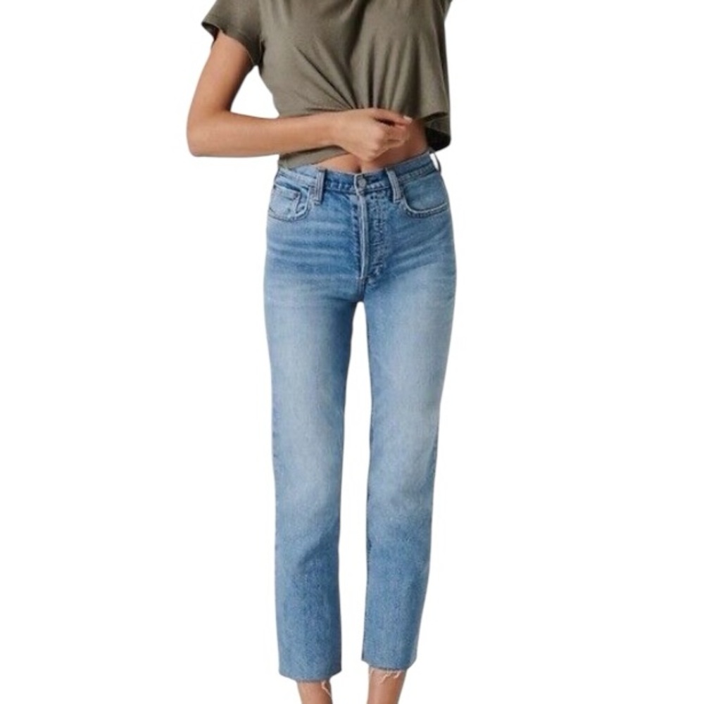 Aritzia Denim Forum The Arlo Hi-Rise Straight Jean